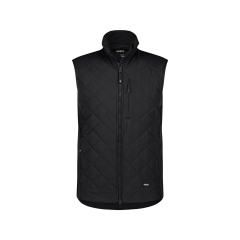 Gilet sans manches matelassé isolant stretch ripstop Noir – Dassy Yala