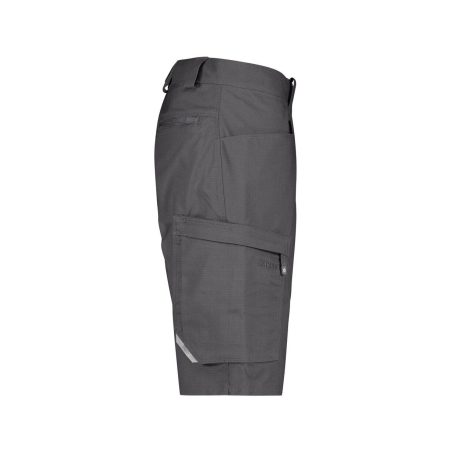 Bermuda de travail stretch multipoches coton recyclé Gris anthracite – Dassy Zion