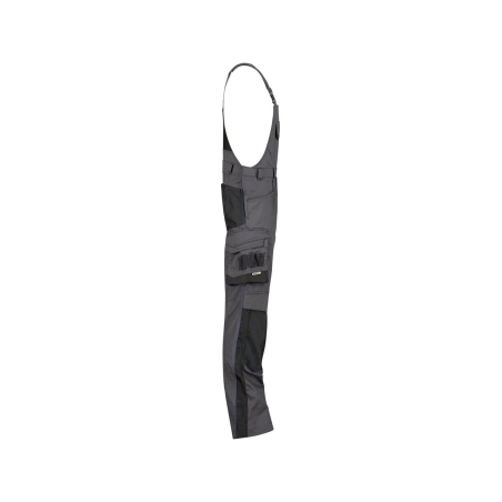 Cotte à bretelles stretch multipoches avec genouillères Cordura Gris anthracite/noir – Dassy Voltic