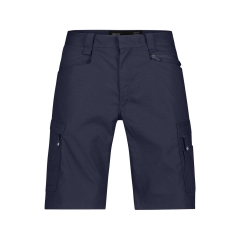 Bermuda de travail stretch multipoches coton recyclé Bleu nuit – Dassy Zion