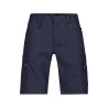 Bermuda de travail stretch multipoches coton recyclé Bleu nuit – Dassy Zion