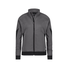Sweat-shirt de travail femme coupe cintrée coudes Cordura Gris/noir – Dassy Velox Next Women