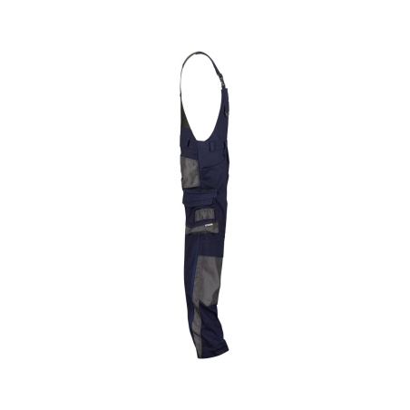 Cotte à bretelles stretch multipoches avec genouillères Cordura Bleu nuit/gris anthracite – Dassy Voltic