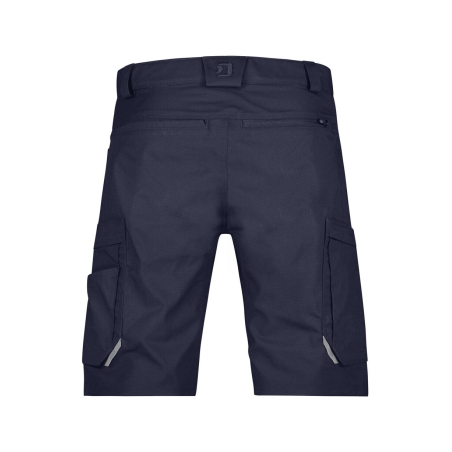 Bermuda de travail stretch multipoches coton recyclé Bleu nuit – Dassy Zion