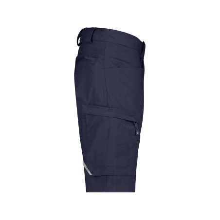 Bermuda de travail stretch multipoches coton recyclé Bleu nuit – Dassy Zion