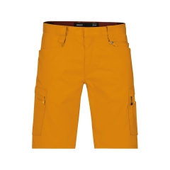 Bermuda de travail stretch multipoches coton recyclé Jaune tournesol – Dassy Zion