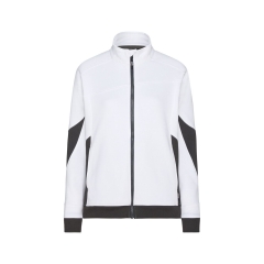 Sweat-shirt de travail femme coupe cintrée coudes Cordura Blanc/gris – Dassy Velox Next Women