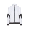 Sweat-shirt de travail femme coupe cintrée coudes Cordura Blanc/gris – Dassy Velox Next Women