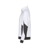 Sweat-shirt de travail femme coupe cintrée coudes Cordura Blanc/gris – Dassy Velox Next Women