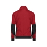 Sweat-shirt de travail femme coupe cintrée coudes Cordura Rouge/noir – Dassy Velox Next Women