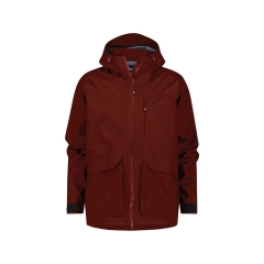 Veste imperméable stretch 3 couches respirante Rouge brique – Dassy Virunga