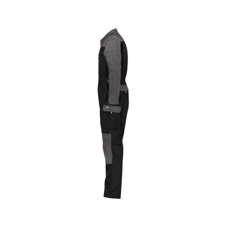 Combinaison de travail bicolore multipoches 245 g/m² Noir/gris ciment – Dassy Cannes