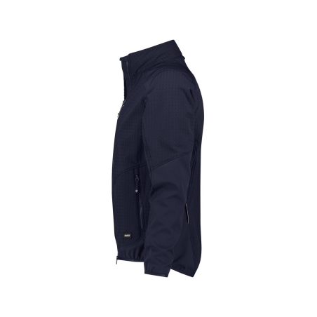Veste imperméable respirante stretch 3 couches capuche Marine – Dassy Sintra