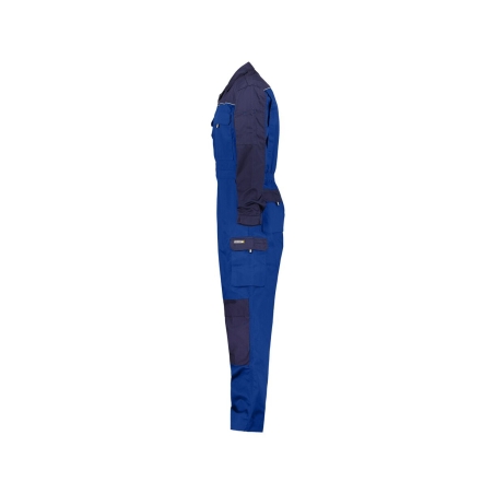 Combinaison de travail bicolore multipoches 245 g/m² Bleu roi/marine – Dassy Cannes