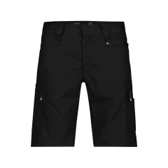 Bermuda de travail stretch multipoches coton recyclé Noir – Dassy Zion