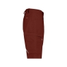 Bermuda de travail stretch multipoches coton recyclé Rouge brique – Dassy Zion