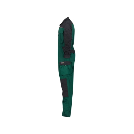 Combinaison de travail bicolore multipoches 245 g/m² Vert/noir – Dassy Cannes