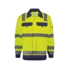 Veste haute visibilité classe 3 polycoton multipoches Jaune fluo/marine – Dassy Dusseldorf