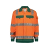 Veste haute visibilité classe 3 polycoton multipoches Orange fluo/vert – Dassy Dusseldorf