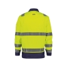 Veste haute visibilité classe 3 polyester coton multipoches Jaune fluo/marine – Dassy Dusseldorf