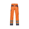Pantalon de travail haute visibilité multipoches Cordura Orange fluo/marine coupe courte – Dassy Buffalo