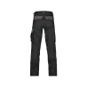 Pantalon de travail bicolore poches genoux Cordura 300 g/m² Noir/gris ciment coupe courte – Dassy Boston