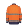 Veste haute visibilité classe 3 polyester coton multipoches Orange fluo/marine – Dassy Dusseldorf