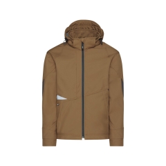 Veste softshell triple couche stretch renforcée Cordura Camel/gris – Dassy Gravity Next