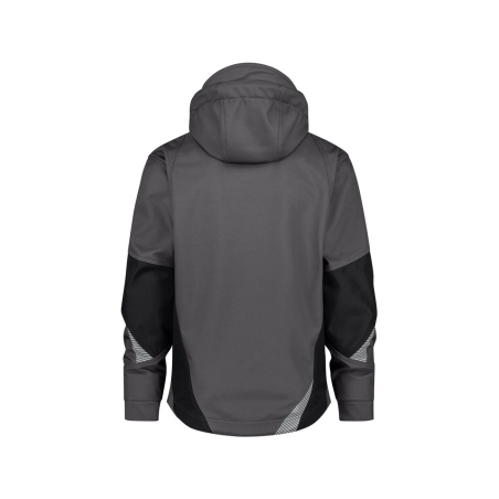 Veste softshell triple couche stretch renforcée Cordura Gris/noir – Dassy Gravity Next