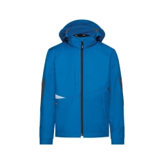 Veste softshell triple couche stretch renforcée Cordura Bleu/gris – Dassy Gravity Next