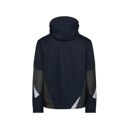 Veste softshell triple couche stretch renforcée Cordura Marine/gris – Dassy Gravity Next