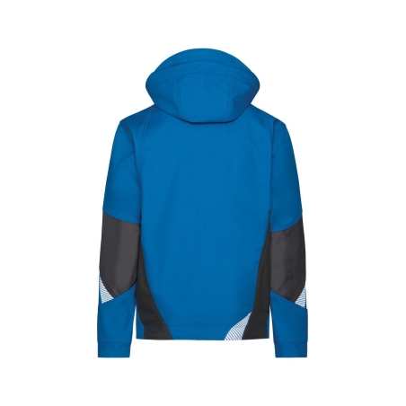 Veste softshell triple couche stretch renforcée Cordura Bleu/gris – Dassy Gravity Next