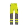Pantalon de travail haute visibilité multipoches Cordura Jaune fluo/gris ciment – Dassy Buffalo