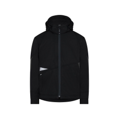 Veste softshell triple couche stretch renforcée Cordura Noir/gris – Dassy Gravity Next