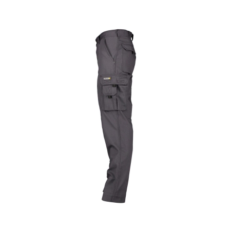 Pantalon de travail canvas multipoches coupe droite 340 g/m² Gris ciment – Dassy Kingston