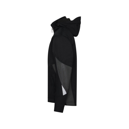 Veste softshell triple couche stretch renforcée Cordura Noir/gris – Dassy Gravity Next