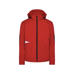 Veste softshell triple couche stretch renforcée Cordura Rouge/noir – Dassy Gravity Next