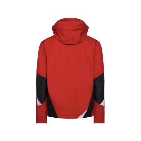 Veste softshell triple couche stretch renforcée Cordura Rouge/noir – Dassy Gravity Next