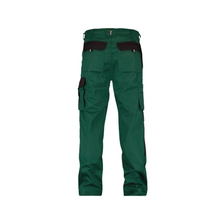 Pantalon de travail bicolore poches genoux Cordura 300 g/m² Vert/noir coupe courte – Dassy Boston