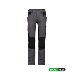Pantalon de travail stretch 4 voies multipoches pour femme Gris/noir – Dassy Helix Next Women