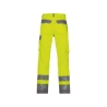 Pantalon de travail haute visibilité multipoches 245 g/m² Jaune fluo/gris ciment – Dassy Buffalo