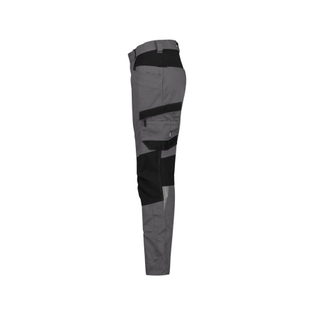 Pantalon de travail stretch 4 voies multipoches pour femme Gris/noir – Dassy Helix Next Women