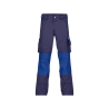 Pantalon de travail bicolore poches genoux Cordura 300 g/m² Marine/bleu roi – Dassy Boston
