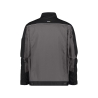 Veste de travail bicolore polyester-coton bandes réfléchissantes Gris ciment/noir – Dassy Lugano
