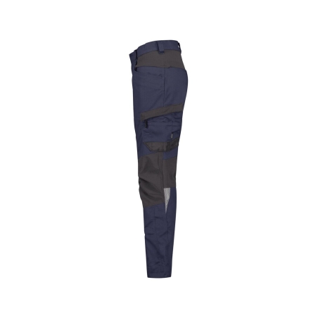 Pantalon de travail stretch 4 voies multipoches pour femme Marine/gris – Dassy Helix Next Women