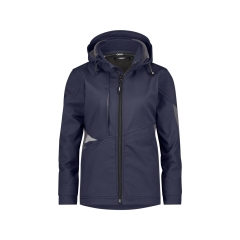 Veste softshell femme stretch triple couche renforcée Marine/gris – Dassy Gravity Next Women