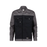 Veste de travail bicolore polyester-coton bandes réfléchissantes Noir/gris ciment – Dassy Lugano