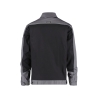 Veste de travail bicolore polyester-coton bandes réfléchissantes Noir/gris ciment – Dassy Lugano