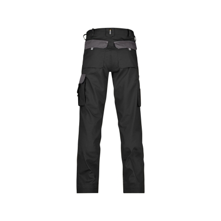 Pantalon de travail bicolore poches genoux Cordura 300 g/m² Noir/gris ciment – Dassy Boston