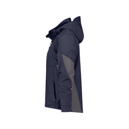 Veste softshell femme stretch triple couche renforcée Marine/gris – Dassy Gravity Next Women